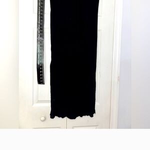 Black Maxi Skirt Strapless Measurements Shown Black Ribbed Light Weight Fall 🍁